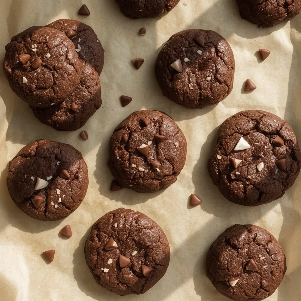 High Protein Keto Flourless Fudge Cookies