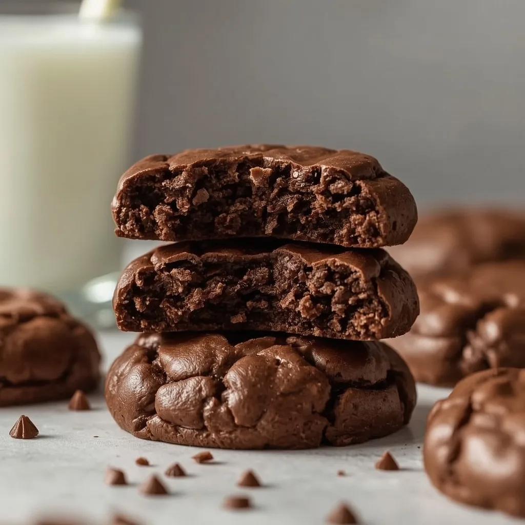 High Protein Keto Flourless Fudge Cookies