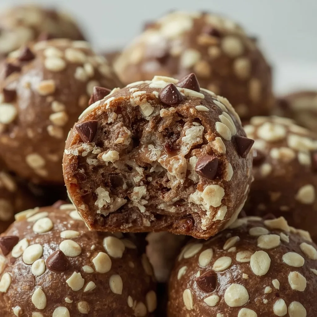 High Protein Mint Chocolate Chip Protein Balls