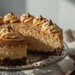 High Protein No Bake Coffee Cheesecake - recipe card
