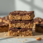 High Protein No Bake Peanut Butter Protein Bars - recipe card