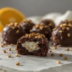 High Protein Orange Chocolate Christmas Truffles - recipe card
