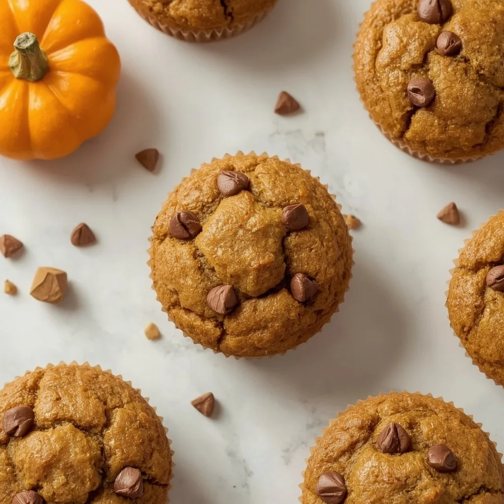 High Protein Pumpkin Cottage Cheese Muffins