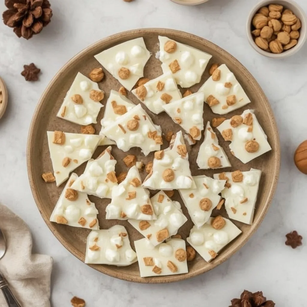 High Protein White Chocolate Christmas Bark