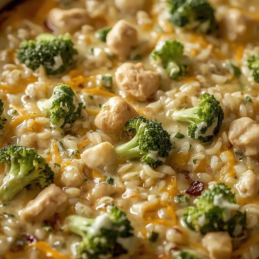 Broccoli Wild Rice Casserole with Turkey