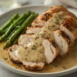 High Protein Herb Roasted Turkey Breast with Yogurt Gravy - recipe card