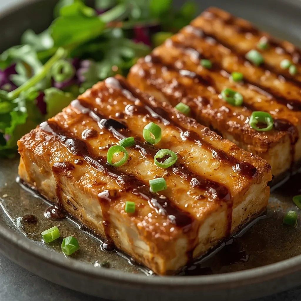 High Protein Maple Miso Tofu Steaks (Vegetarian Main)