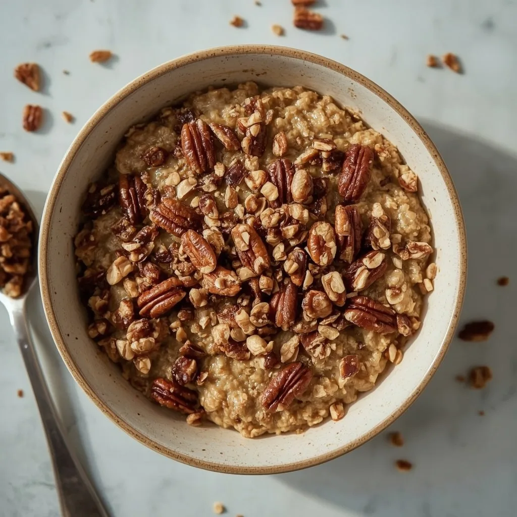 High Protein Pecan Pie Baked Oatmeal