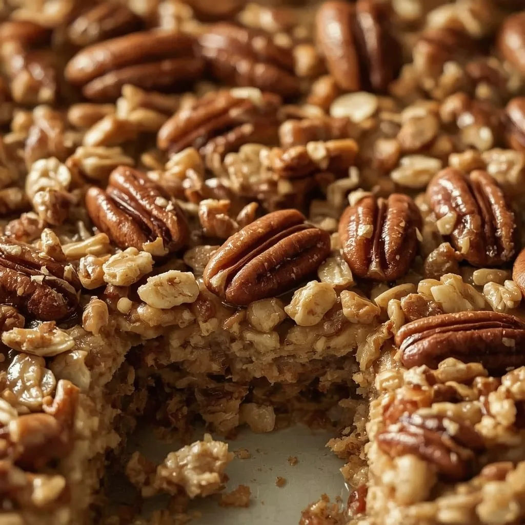 High Protein Pecan Pie Baked Oatmeal