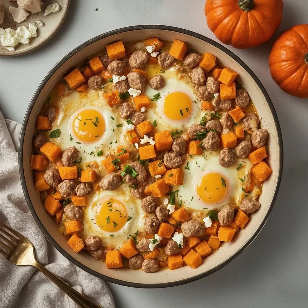 High Protein Thanksgiving Breakfast Casserole (Make-Ahead)