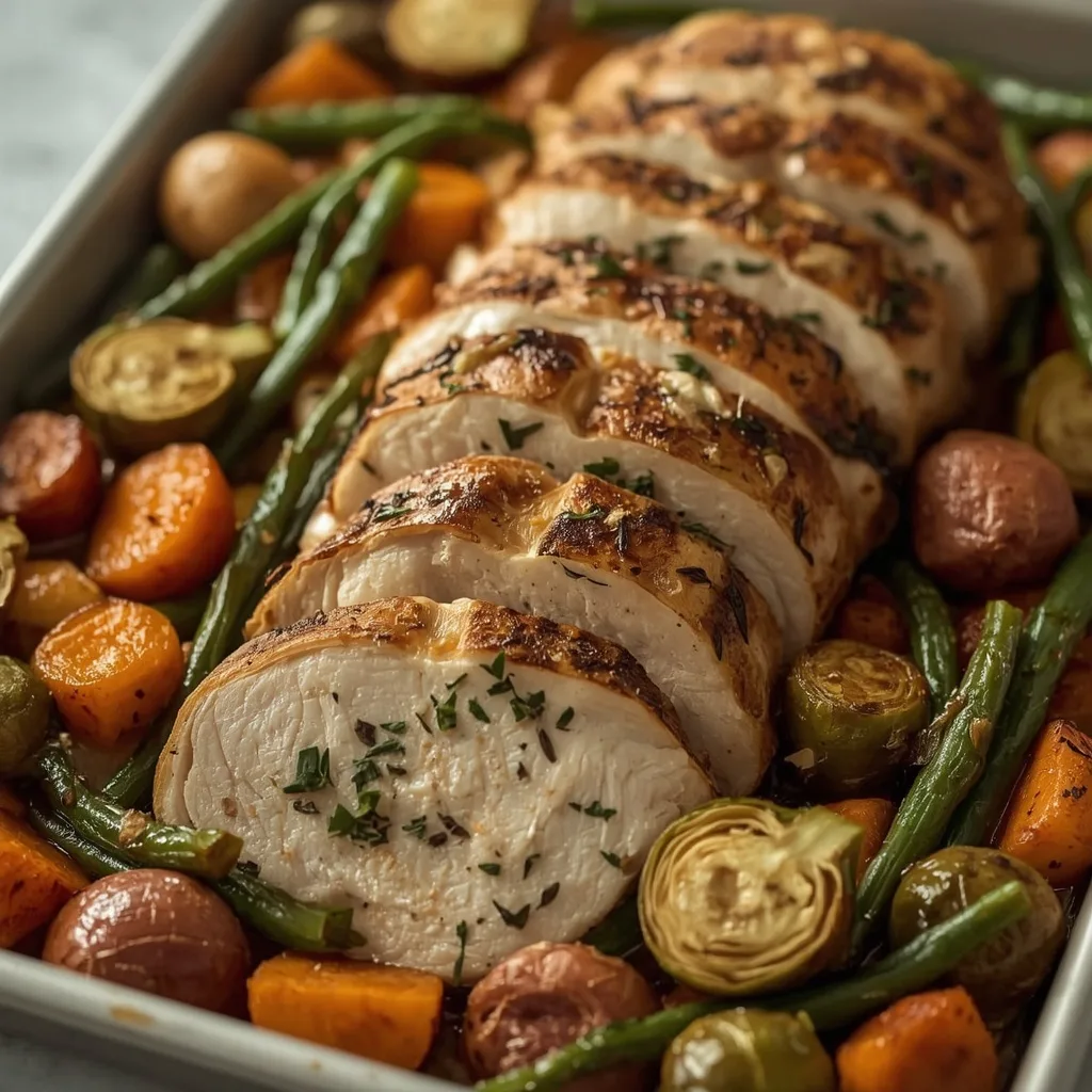 High Protein Thanksgiving Sheet Pan Dinner (Turkey Tenderloin)