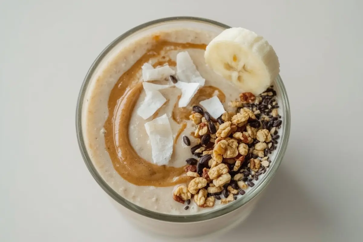 Silken Tofu Peanut Butter Smoothie Bowl