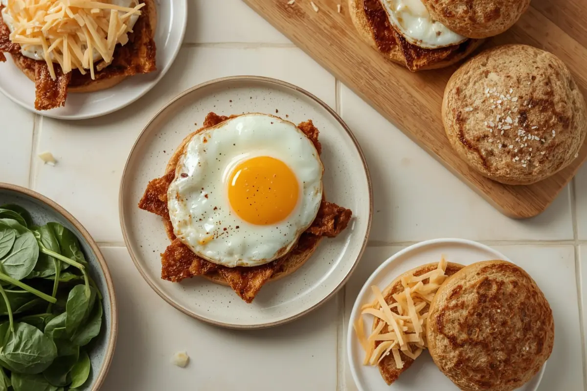 Smoky Tempeh Breakfast Sandwich
