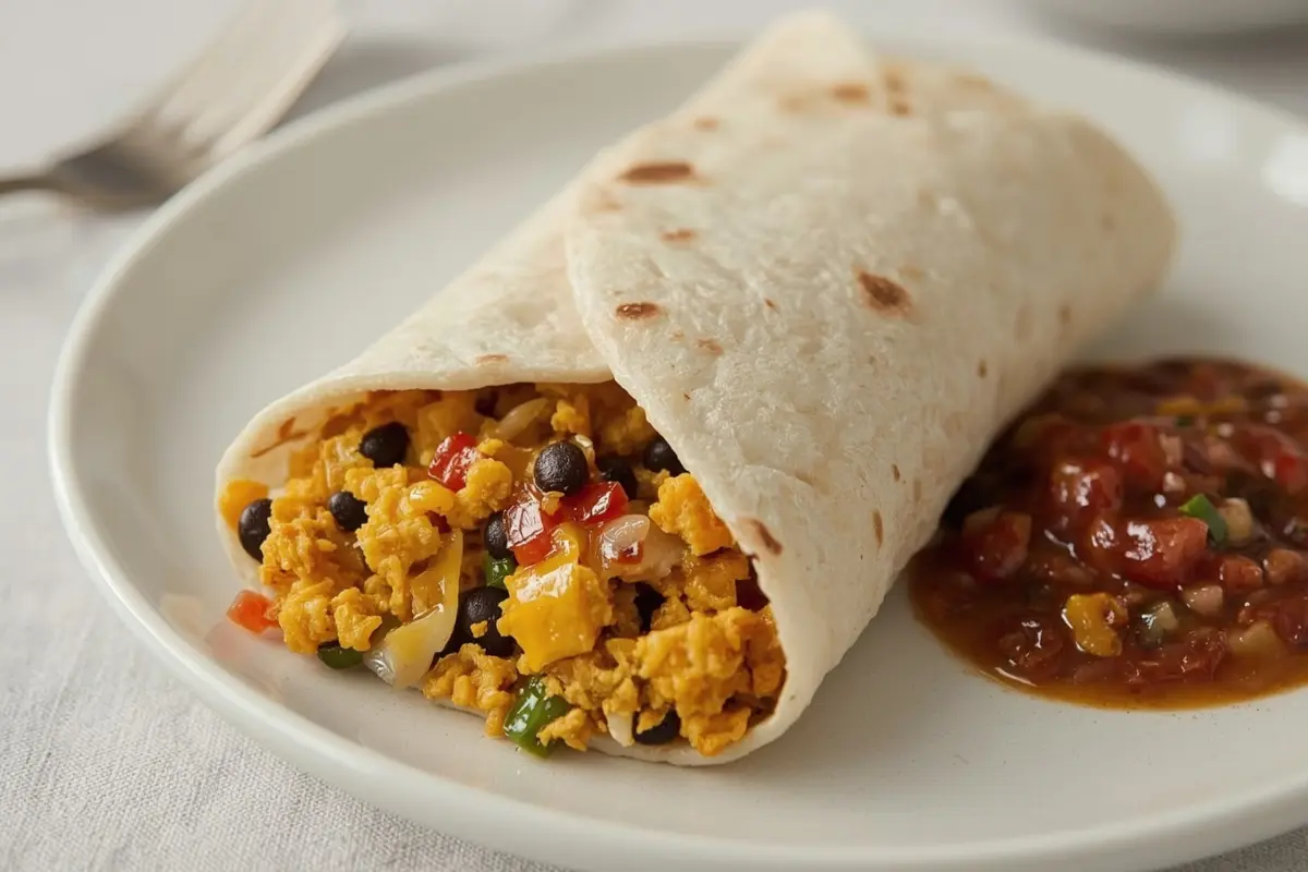 Tofu Scramble Breakfast Burrito